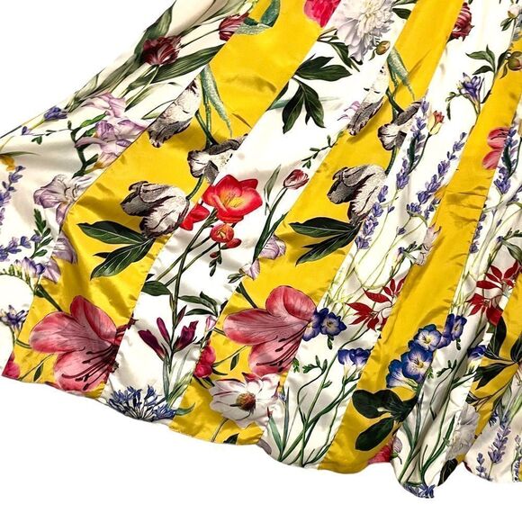 Anthropologie ROCOCO SAND Revolve Aprile Floral Yellow Maxi Skirt - Picture 3 of 12